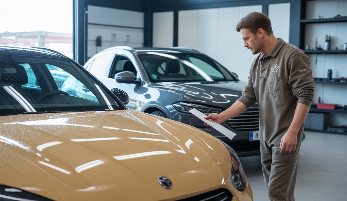 Comparaison technique de films covering automobile monomère, polymère et coulé avec poseur expert assurant un résultat durable sans décollages ni craquelures