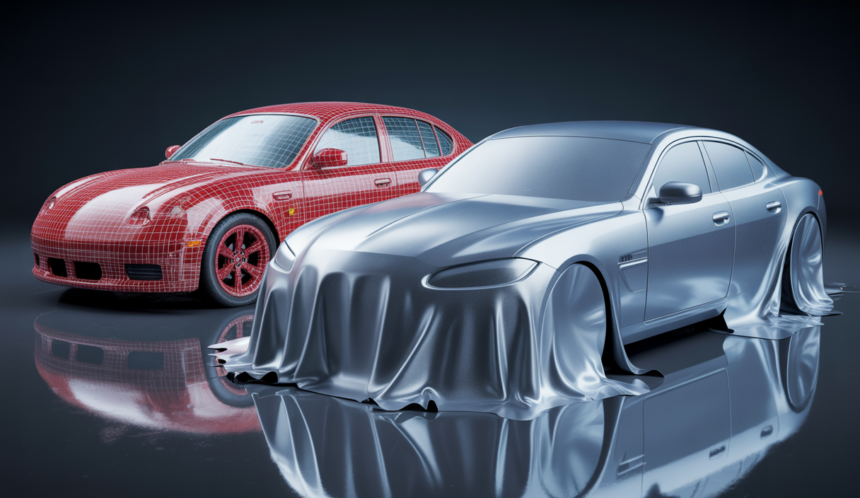 Comparaison détaillée des films covering monomère, polymère et coulé adaptés aux surfaces planes et complexes pour un covering intégral automobile